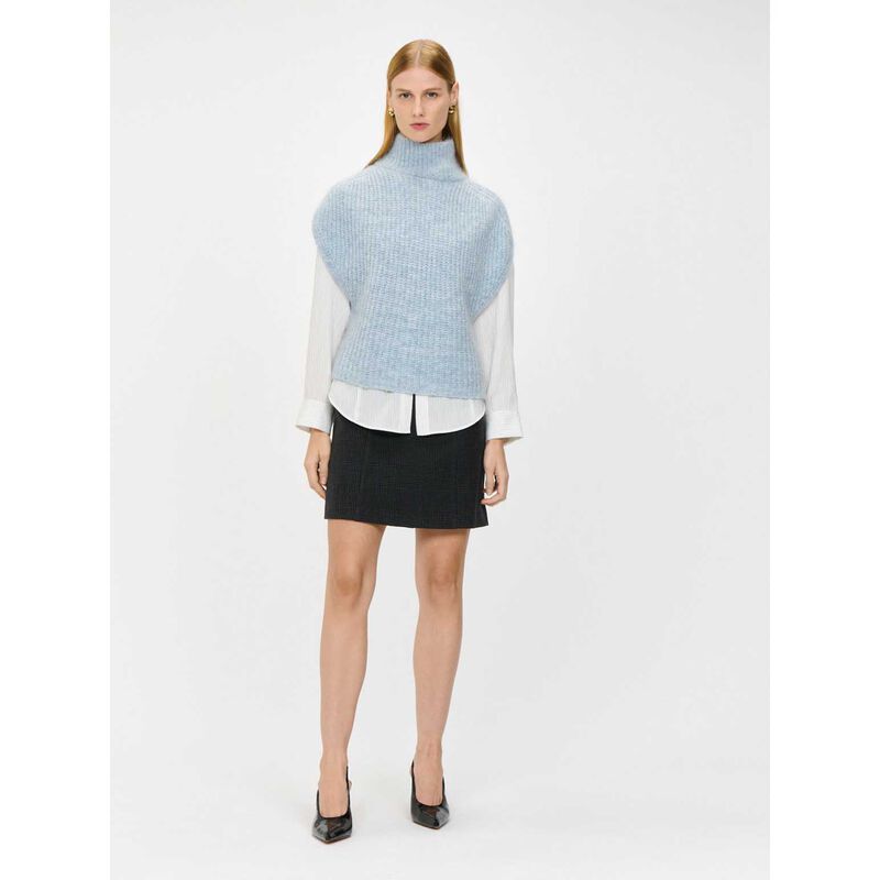 Veronika Maine Sky Chunky Mohair Blend Tunic image number 3